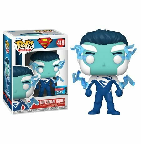 Фигурка Funko POP! Superman Blue 2021 Fall Convention (LIMITED EDITION) (Супермен, 419)