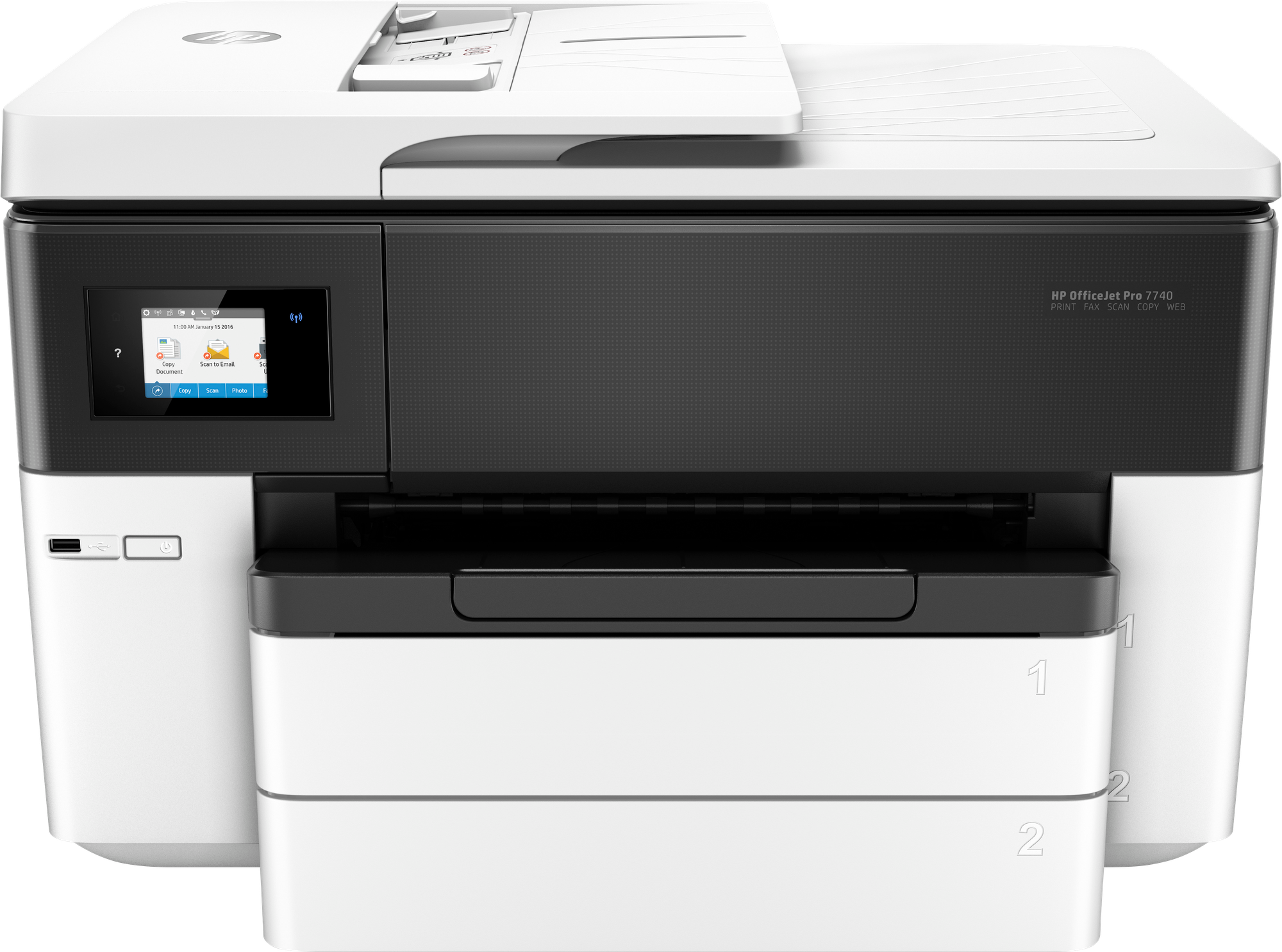 МФУ струйное HP OfficeJet Pro 7740 цветн A3