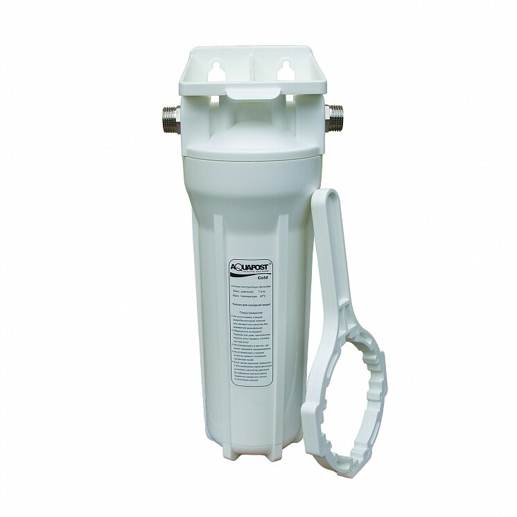 фото Магистральный фильтр Aquapost Cold SL-10" 1/2" нр, белый, для х/в