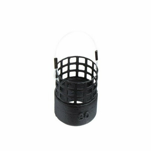 фото Груз-кормушка металлическая me bullet hawk m perfo, цвет matt black, 80 г, 30 мл x-feeder