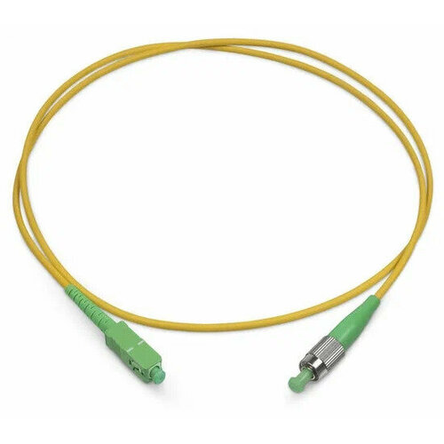 Патч-корд оптический (SM), 9/125, FC/APC-SC/APC 3.00 mm, (Simplex), 10 м. htoc fiber optic cable sc apc to sc apc simplex singlemode 9 125 ftth good stability patch cord 2 m