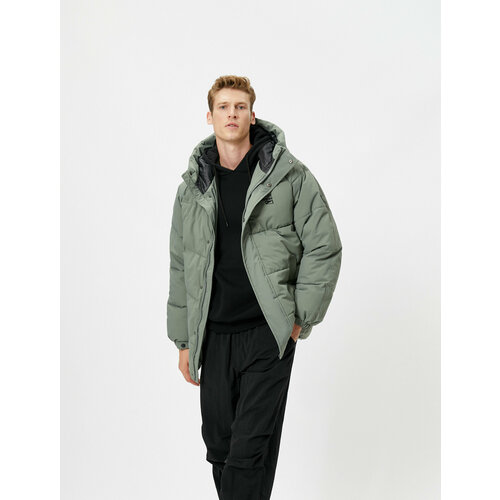 фото Куртка koton, размер s, зеленый, черный