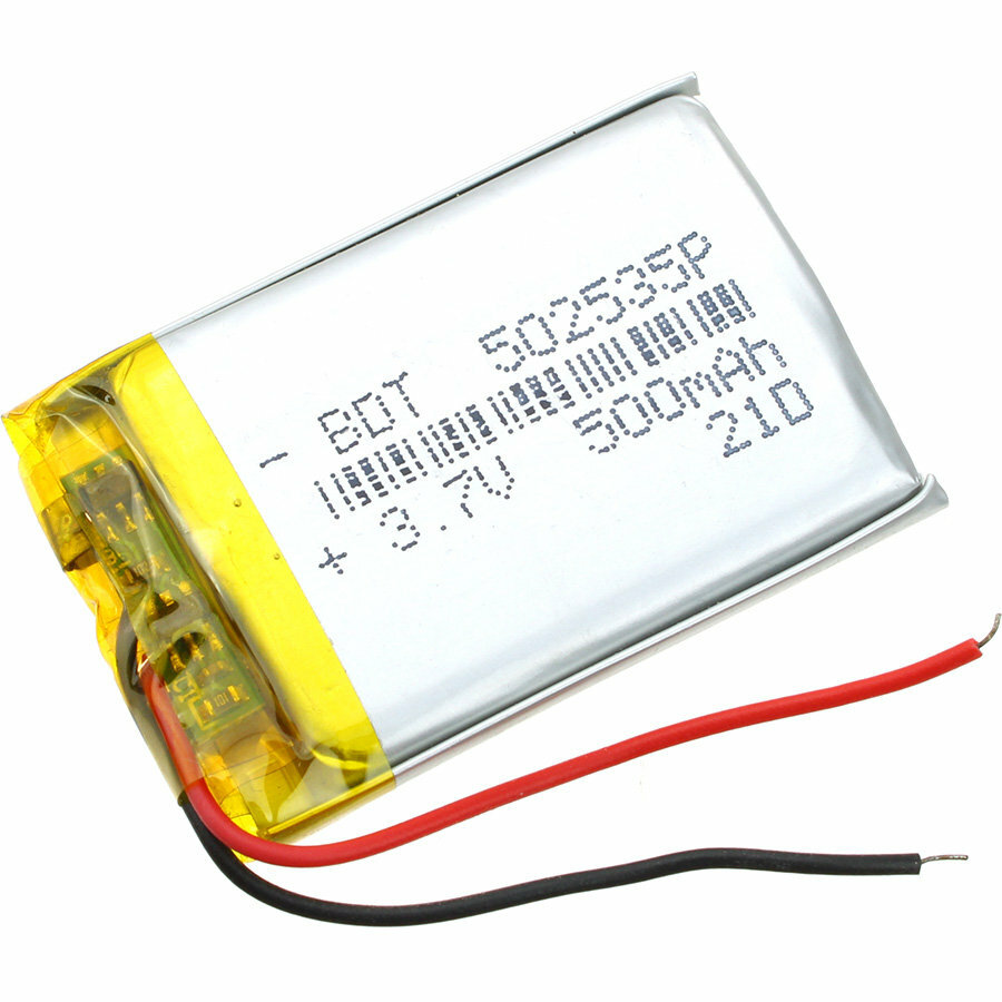 Аккумулятор 3.7V 0.5Ah Li-Po 502535