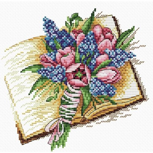 Запах книжных страниц, набор для вышивания