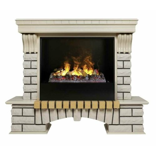 камин realflame modern cst630 wt p614 с очагом 3d cassette 630 Камин RealFlame Country 26 WT с очагом 3D Cassette 630