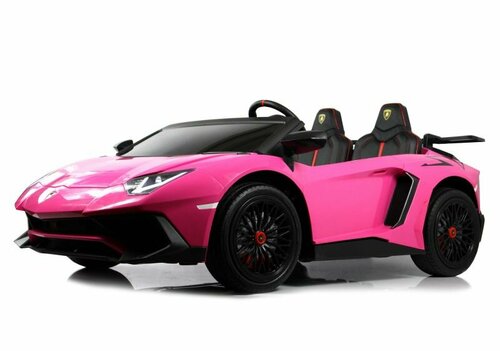 Другие электромобили Rivertoys Детский электромобиль Lamborghini Aventador SV (M777MM) розовый