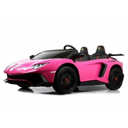 Другие электромобили Rivertoys Детский электромобиль Lamborghini Aventador SV (M777MM) розовый