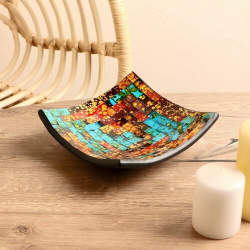 MARU Тарелка декоративная 20х20х5 см, керамика