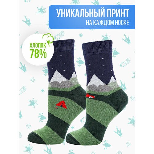 фото Носки big bang socks, размер 35-39, зеленый