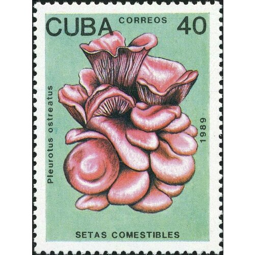 (1989-010) Марка Куба Вешенки обыкновенные (1) Съедобные грибы III Θ