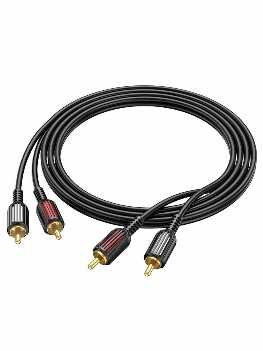 Аудиокабель Borofone BL 13. 4 RCA Кабель, тюльпаны