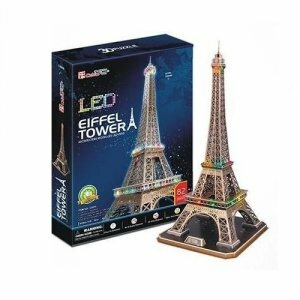 3D Пазл CubicFun Эйфелева башня с подсветкой 82 детали L091h