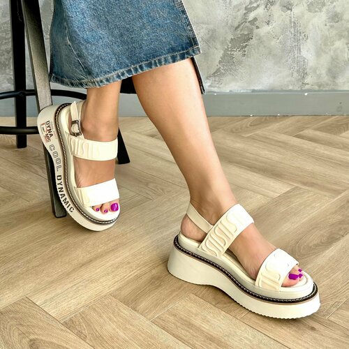 фото Босоножки evromoda, размер 36, белый