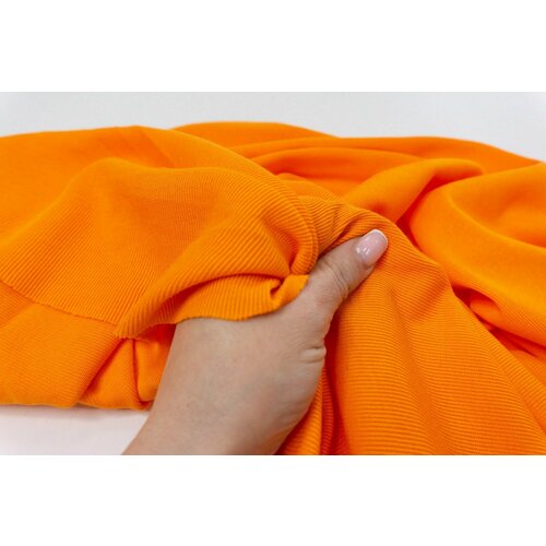 Ткань Трикотаж итальянский оранжевый. Ткань для шитья