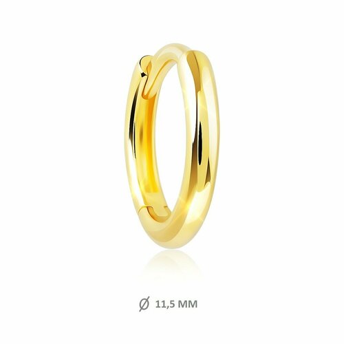 Серьга VALTERA серебро 925 проба размер 115 мм длина 115 см желтый 556₽