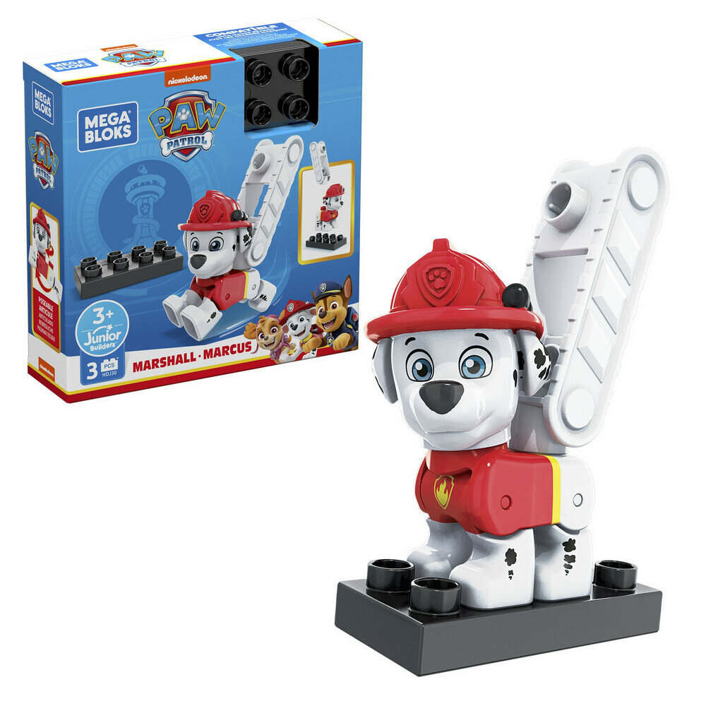 Paw Patrol Фигурка конструктор Mega Bloks, Щенячий патруль, Щенок спасатель Маршалл "MARSHALL-MARCUS" /GYH89-HDJ30