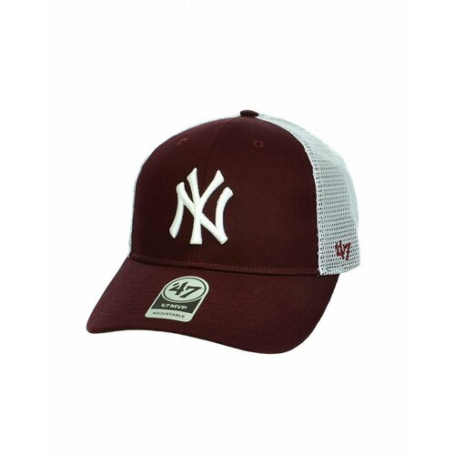 фото Бейсболка '47 brand, размер os (one size), белый, бордовый