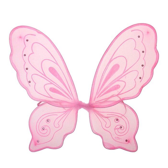 Карнавальные крылья Страна Карнавалия "Бабочка", розовые, на резинках