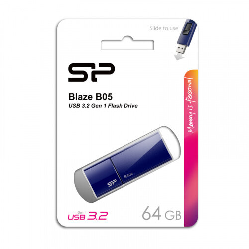 Флешка USB 3.0 Silicon Power 64 ГБ Blaze B05 ( SP064GBUF3B05V1D )