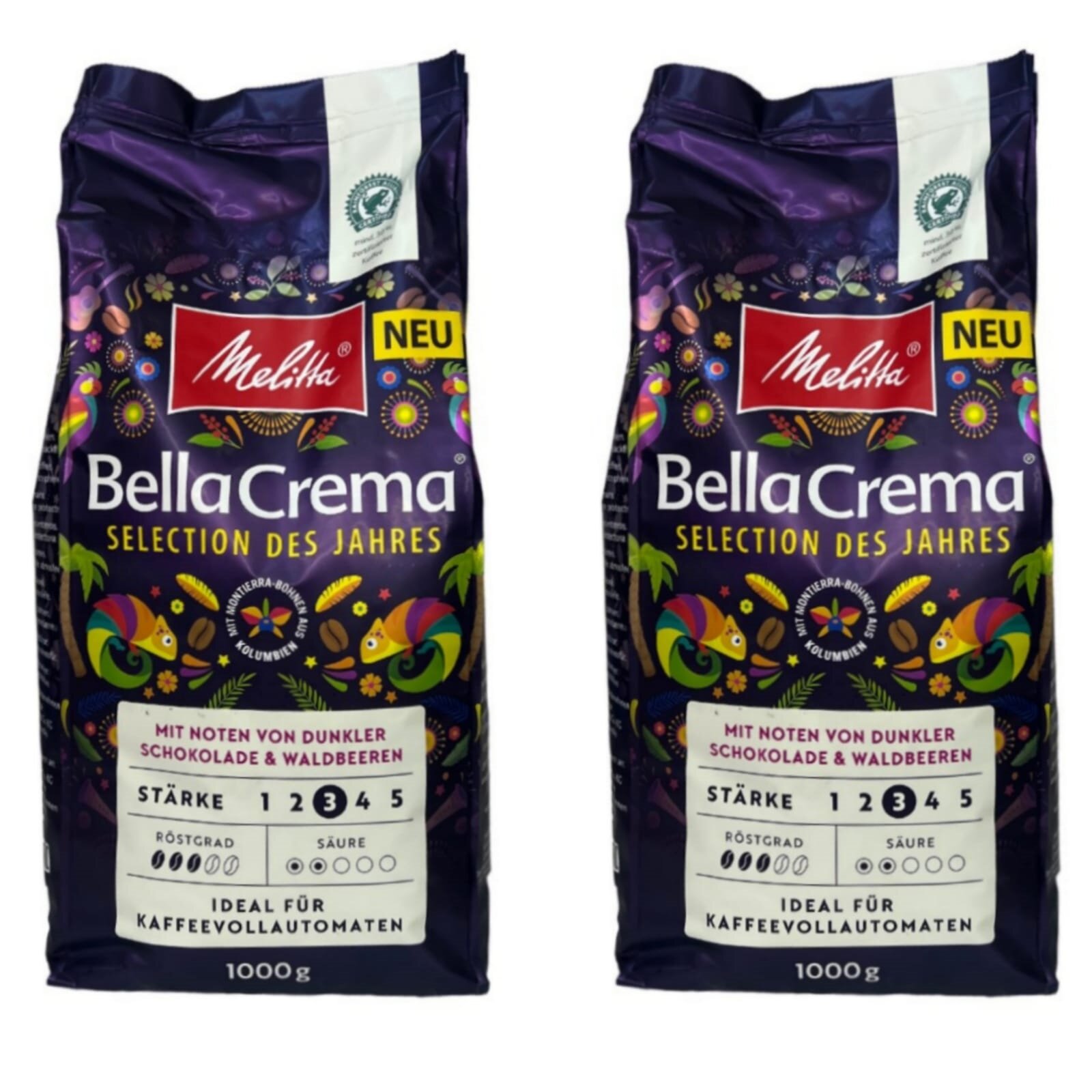 Кофе в зернах Melitta Bella Crema Коллекция года, 1 кг, 2 шт