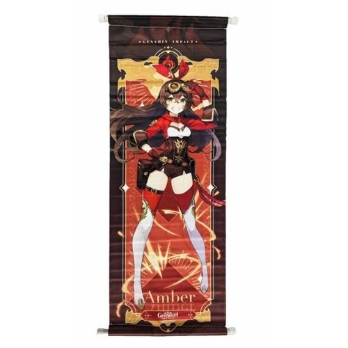 Плакат постер Genshin Impact Amber стикер в подарок 494₽