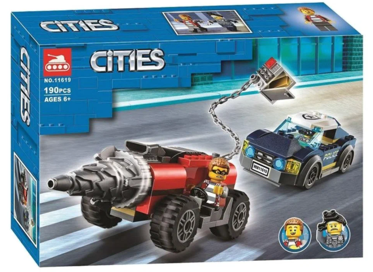11619 Lari Конструктор Сити Полицейская погоня за бурильщиком