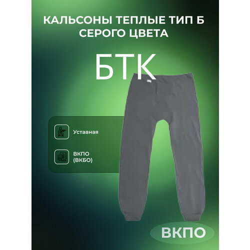 фото Термобелье низ btc, размер 52/3 (тонкие), серый