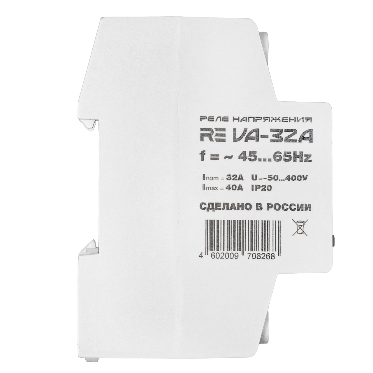 Реле напряжения с контролем тока RE VA-32A