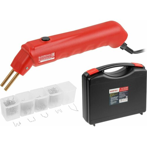 Паяльник для пластика бамперов пластмассы 70 Вт импульсный со скобами пистолет для пайки пластика 6828₽