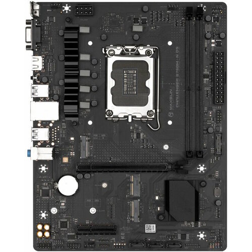 Материнская плата MB Maxsun LGA1700 1PCIEx16 1PCIEx4 1M2 3SATA3 HDMIVGA mATX 2DDR5 1016400₽