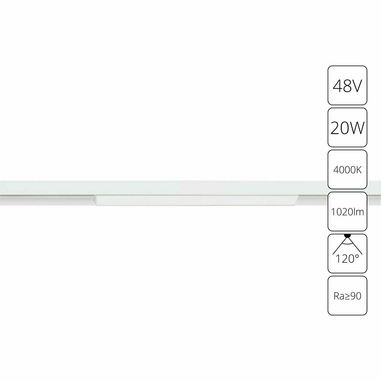 Трековый светильник Arte Lamp Linea A4663PL-1WH