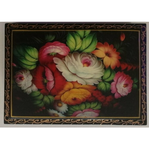 Шкатулка лакированная. 10х14 см. Дерево. 