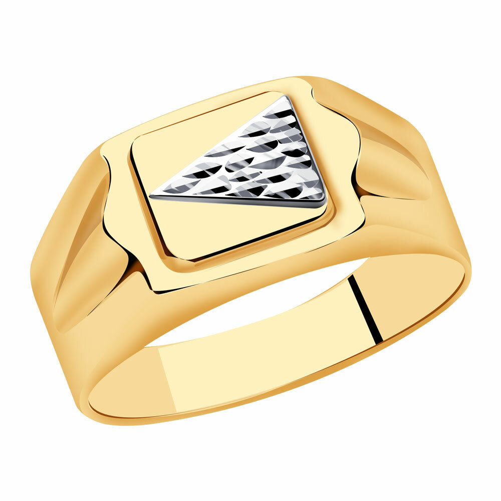 Печатка Diamant online, золото, 585 проба