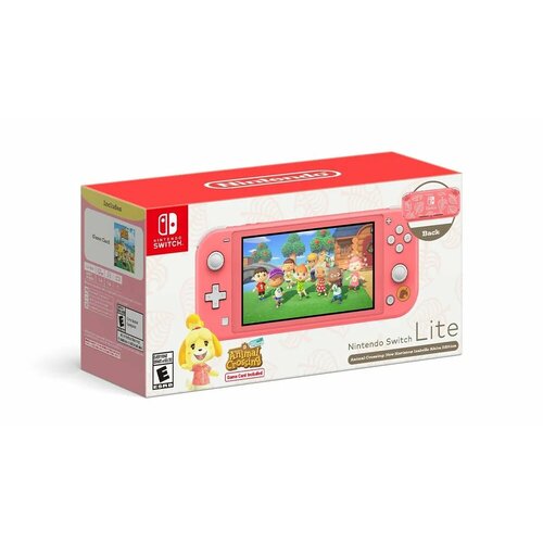 Игровая приставка Nintendo Switch Lite Animal Crossing 32 ГБ коралловый 1799000₽