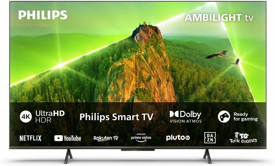 Телевизор LED Philips 43" 43PUS8108/60 Series 8 серебристый 4K Ultra HD 60Hz DVB-T DVB-T2 DVB-C DVB-S DVB-S2 USB WiFi Smart TV (RUS)