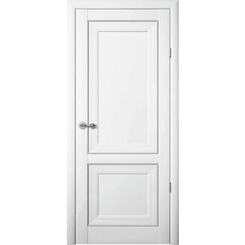 Межкомнатная дверь (дверное полотно) Albero Прадо Винил / Белый / Глухое 80х200