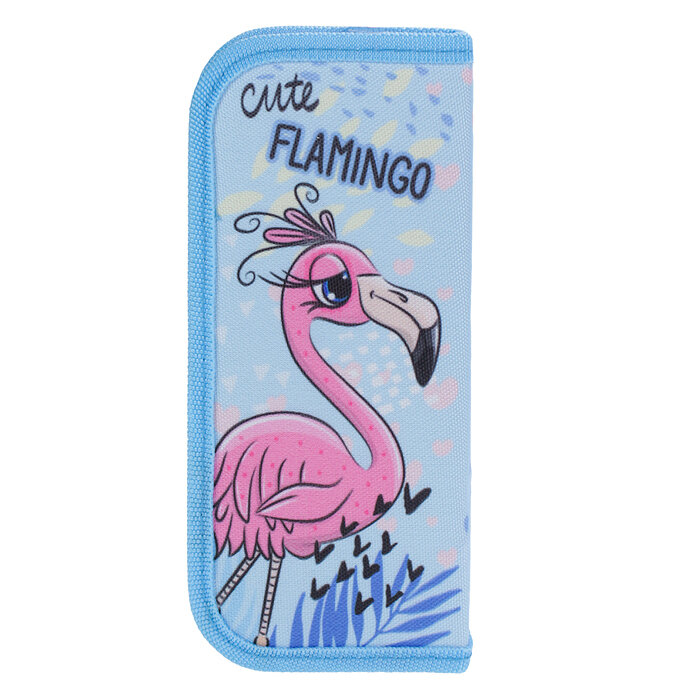 Пенал 1-секц, средний милая фламинго (ПН-9883) (190х90) (печать на ткани)