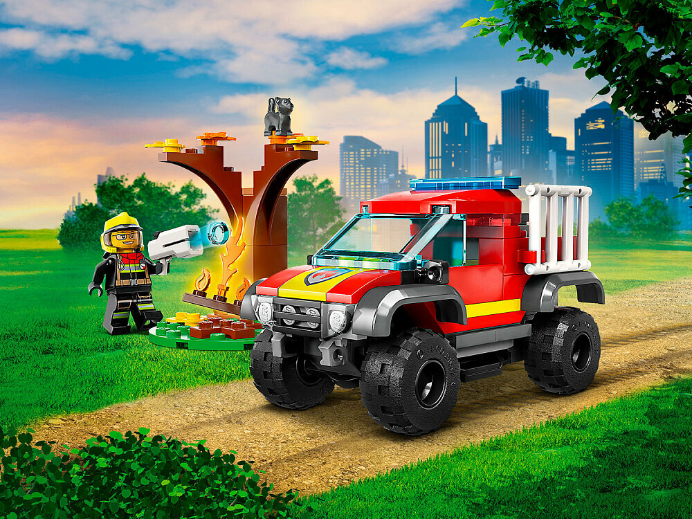 Конструктор LEGO City 60393 Конструктор Спасательный пожарный внедорожник