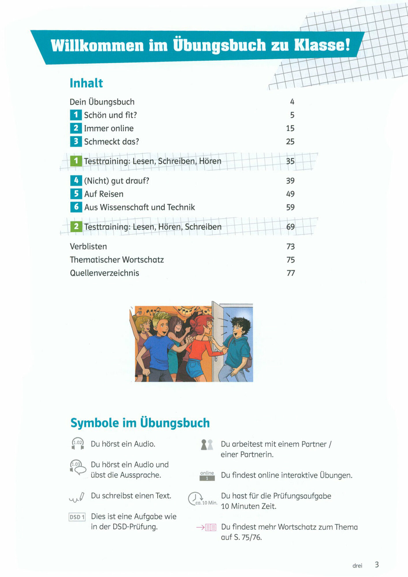 Klasse! B1.1. Deutsch für Jugendliche. Übungsbuch mit Audios - фото №2