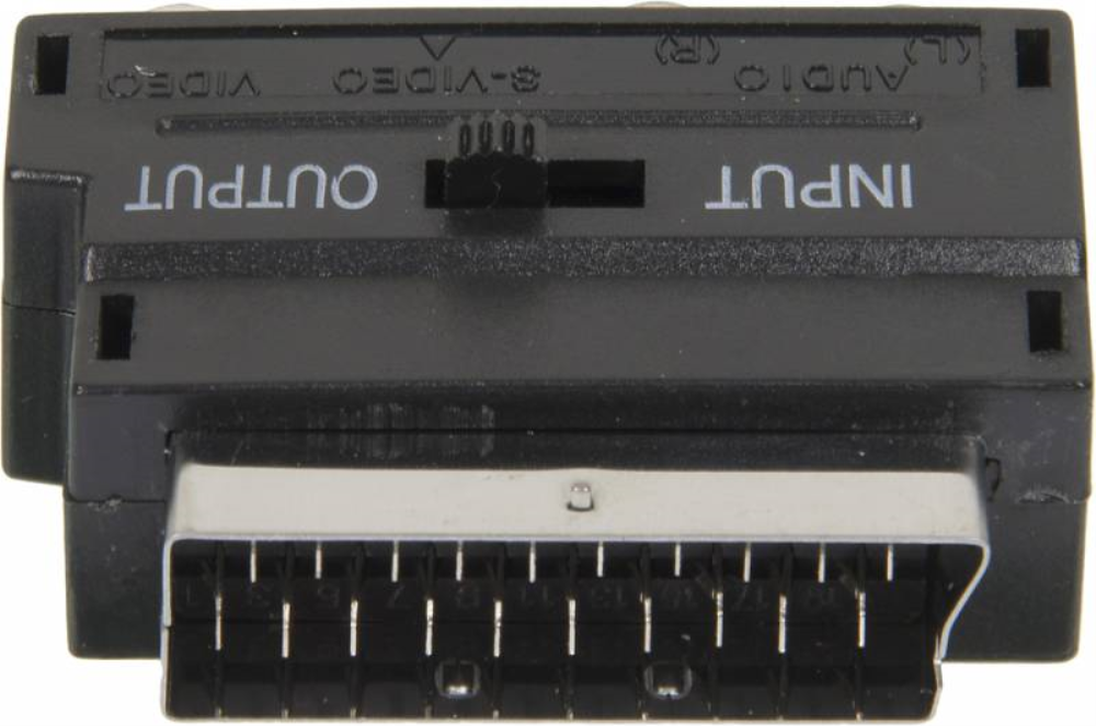 Адаптер аудио-видео NINGBO SCART (m) - 3хRCA (f) , черный [jsp005] - фото №2