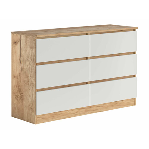 Комод Петровская мебель Охта Лайт Дуб Вотан Белый 1204 мм 13200₽