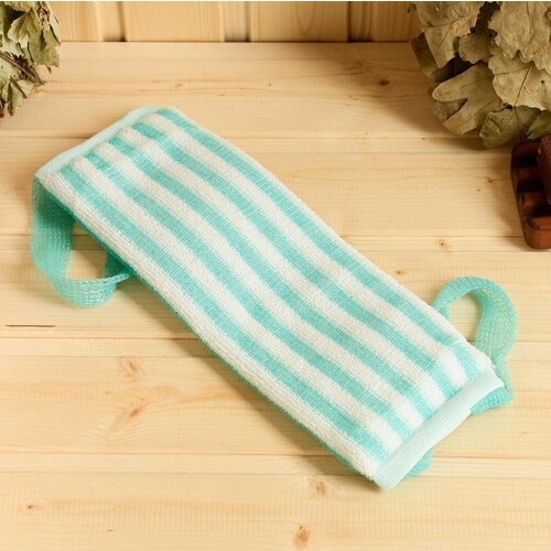 Мочалка German Quality Длинная вертикальная полоса полиэстер поролон 36х12см 661₽