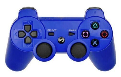 Беспроводной геймпад для Playstation 3, цвет синий. Совместимый с PS3