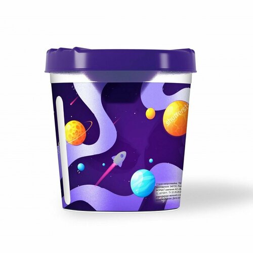 Стакан-непроливайка Schoolformat далекий космос 250 мл тиснение фольгой 217₽
