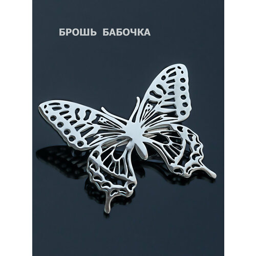 фото Брошь женская бабочка, серебряный petro-jewelry