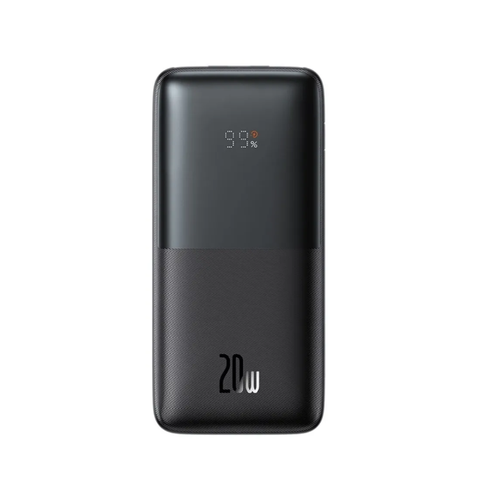 Внешний аккумулятор Baseus Bipow Pro Digital Display10000mAh 20W Кабель USB to Type-C 3A 03m Черный PPBD040201 329500₽