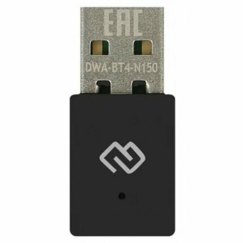 Сетевой адаптер WiFi + Bluetooth Digma DWA-BT4-N150 N150 USB 2.0 (ант. внутр.) 1ант. (упак:1шт) wifi адаптер digma dwa bt4 n150