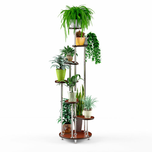 Подставка для цветов напольная МИРТ-5 цвет орех высота 150 см