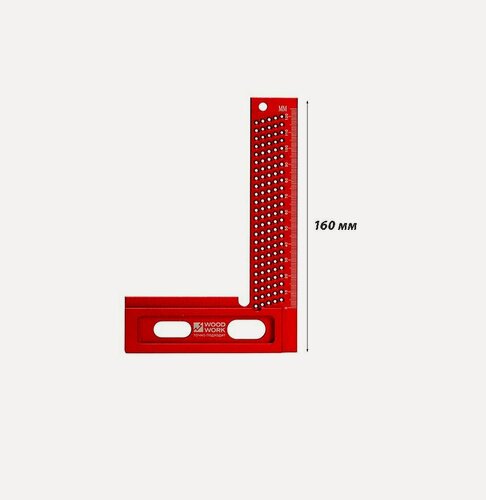 Изображение товара Угольник разметочный 160 мм WOODWORK/вудворк MGR-160