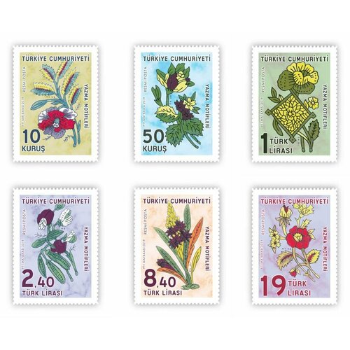 Почтовые марки Турция 2019г. Цветы Цветы MNH почтовые марки латвия 2020г цветы цветы mnh